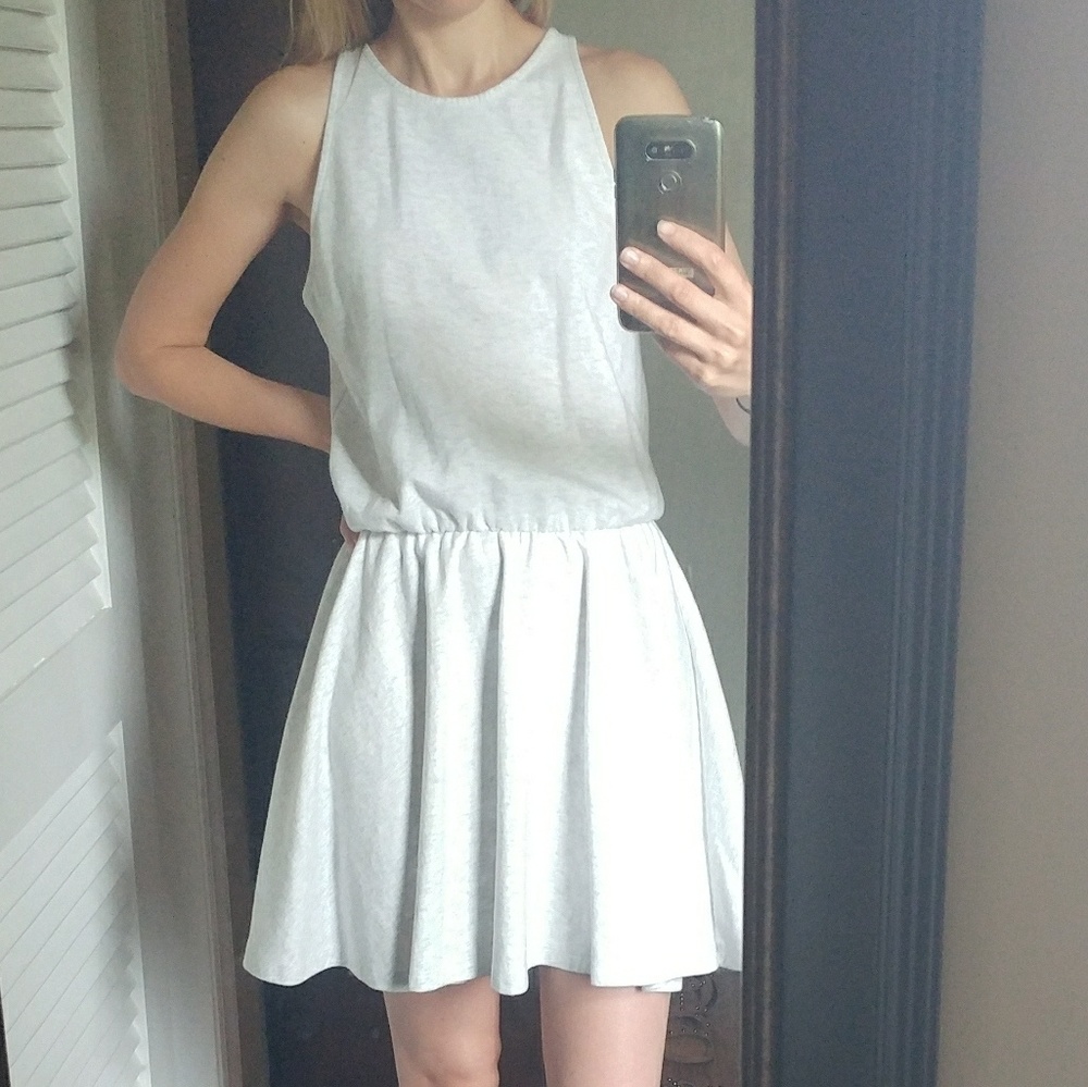 Gap heather grey halter dress, medium